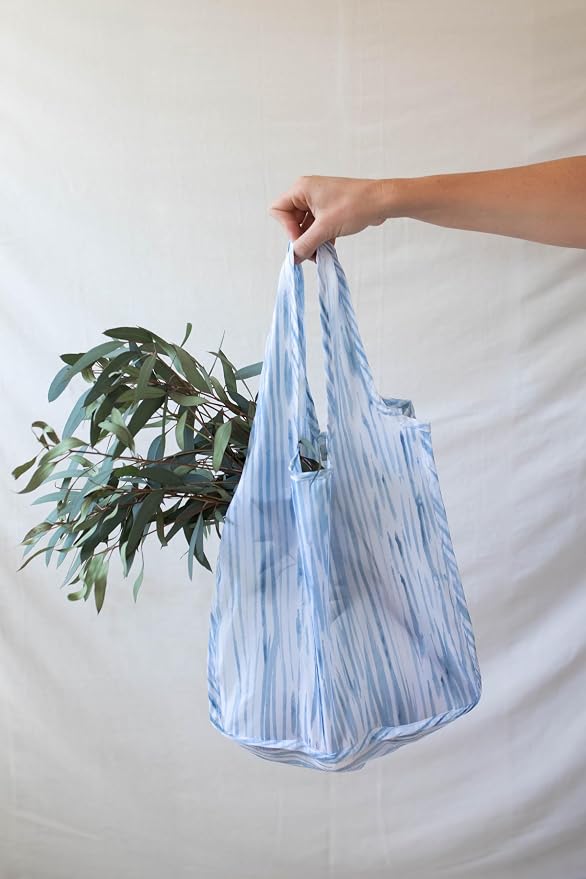 Pure Sage Reusable Grocery Bag - Stylish Shopping Bags for Groceries - Foldable Tote Bag - Image 7
