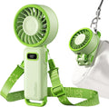 Diveblues Portable Turbo Fan, 100 Speed Handheld Fan with Strong Airflow, Foldable 4 in 1 Personal Fan for Neck, Desk & Travel, USB-C Rechargeable, Lightweight for Summer, Concerts & Outdoor Use by Diveblues