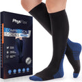 Compression Socks for Women & Men 20-30 mmHg – Circulation Support for Nurses, Travel, Flight, Running & Everyday Wear by PhysFlex