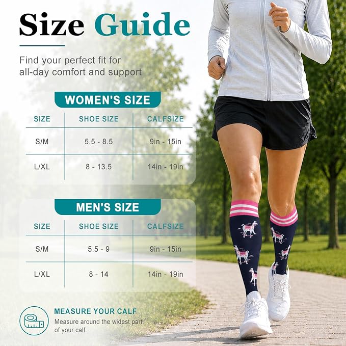 COOLOVER Copper Compression Socks for Women and Men(6 Pairs)-Best Support for Running, Athletic, Travel - Image 7