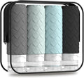 Silevoler Travel Bottles for Toiletries, TSA-Approved Travel Size Container | Woven Pattern BPA Free Silicone Leak Proof Refillable Liqus Shampoo And Conditioner Essentials Toiletry Bottles(Gray) by Silevoler