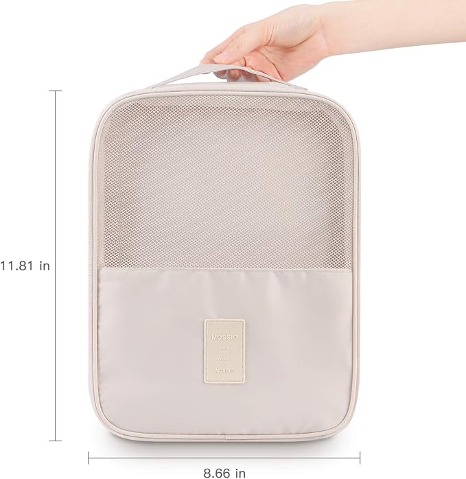 Mossio Shoe Bag Holds 3 Pair of Shoes for Travel and Daily Use Storage Pouch - Image 2
