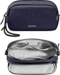 tomtoc Electronic Organizer Travel Case Performance, Dual Compartment Bag | Water Resistant Cable Organization Storage for Charger, Cord, Phone, Hard Drive, Power Bank, Accessories Travel Essentials by tomtoc