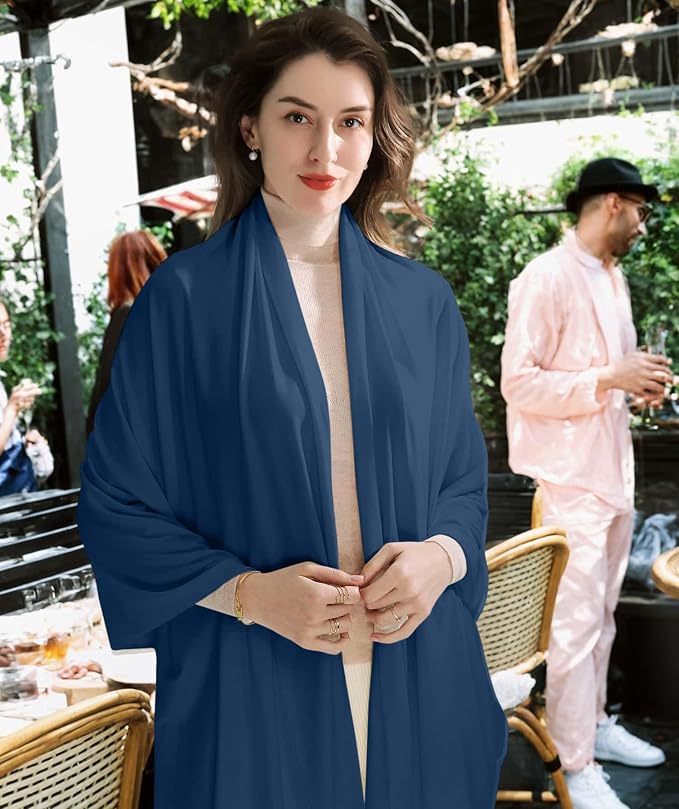 VENVSBEE Shawl Wraps for Women, Travel Scarf Soft Blanket Wrap Pashmina Travel Accessory for Airplane - Image 4