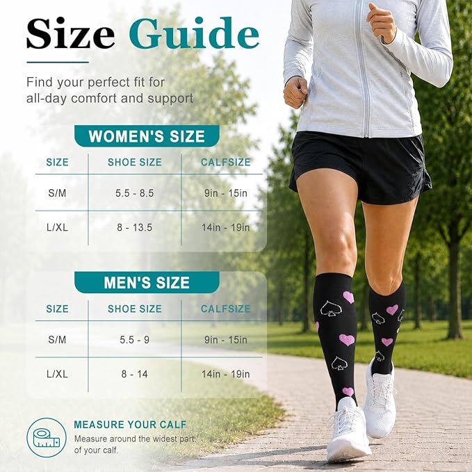 COOLOVER Copper Compression Socks for Women and Men(6 Pairs)-Best Support for Running, Athletic, Travel - Image 7