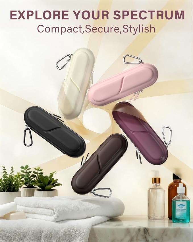 ProCase Toothbrush Travel Case for Oral-B/Oral-B Pro 1000 1500 5000 7000 7500 6000 9600/Philips Sonicare 4100 5100 1100 6100 5300 Oral-B iO Electric Toothbrush Portable Hard Container -Plum - Image 8