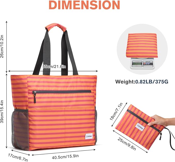 G4Free Beach Bag, Waterproof Sandproof Beach Tote Bag, Large Capacity Foldable for Women - Image 6