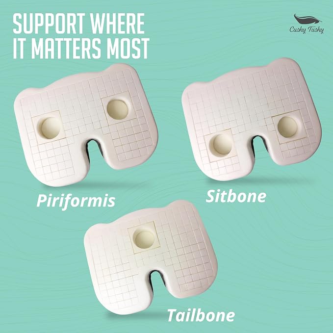 Premium Seat Cushion with Moveable Holes, Customizable Foam – Relief for Lower Back, Sciatic, & Tailbone Pain – Perfect for Driving, Home & Office – Black Fabric Cover - Image 7