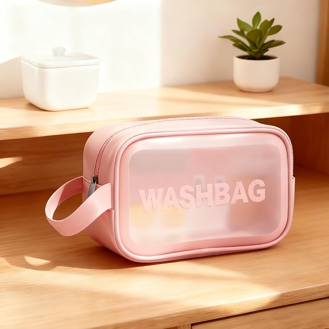 Travel Cosmetic Case Toiletry Bag with Zipper Refillable 4-in-1 Silicone Kit Toiletry Bottles、Squeeze Toiletry Bottles Leakproof Accessories for Toiletries Shampoo Lotion Body Wash (BPA Free) - Image 2