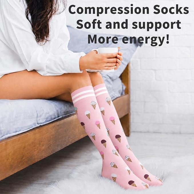 COOLOVER Copper Compression Socks for Women and Men(6 Pairs)-Best Support for Running, Athletic, Travel - Image 4