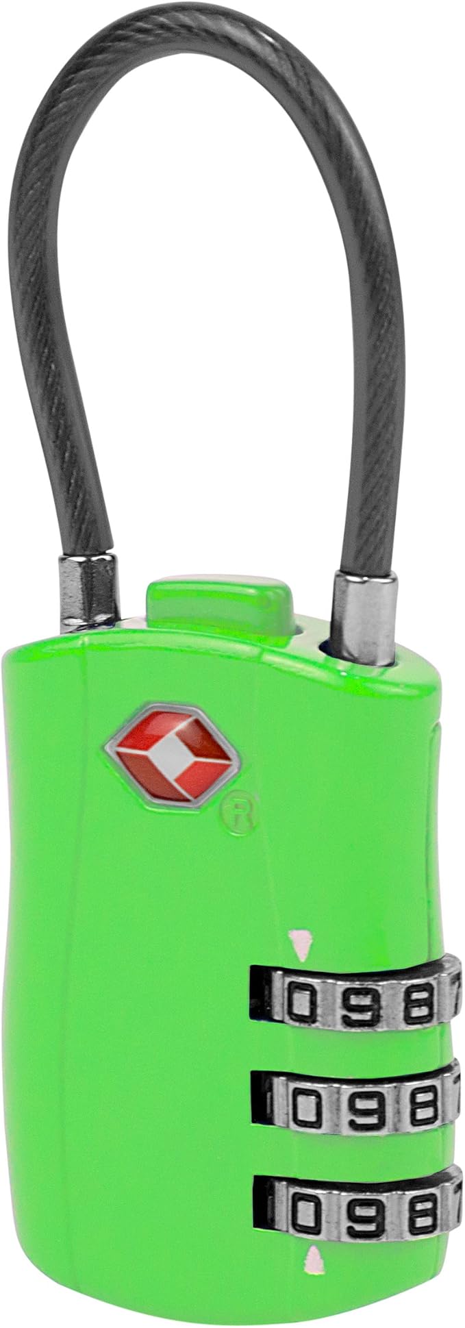 Travelon TSA Accepted Luggage Cable Lock, Neon Green, One Size by Travelon