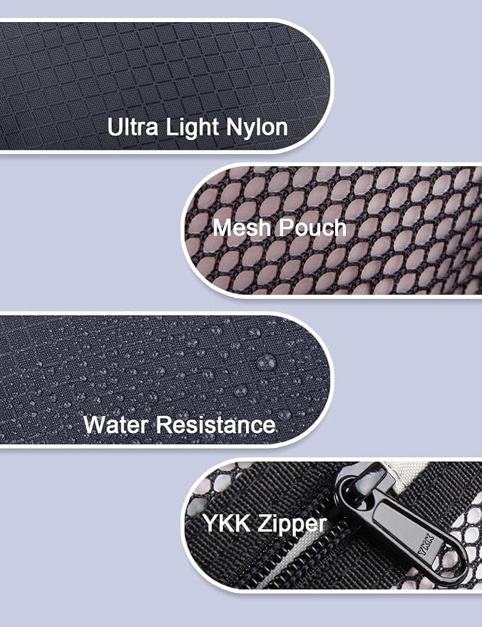 GOX Travel Small Toiletry Bag for Men Nylon Dopp Kit Medicine Bag Organizer Pouch Shave Kits for Teens Bathroom Compact Navy 9.8 * 4.3 * 3.3 Inches - Image 8