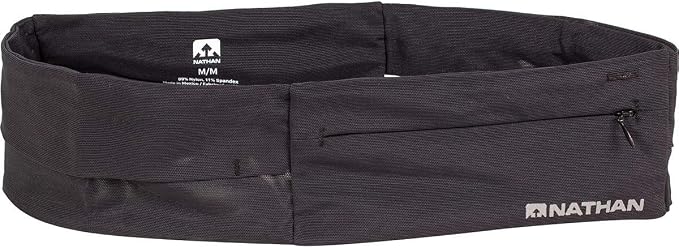 Nathan Zipster Running Belt for Men and Women, Bounce Free Waist Pack, Running Fanny Pack Women, Pockets with Zippers, Fits All iPhones by NATHANSPORTS