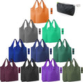 BeeGreen 20 Pack Reusable Grocery Bags w Storage Pouch Reusable Shopping Bags Bulk w Elastic Band Colorful 50LBS X-Large Foldable Fabric Bags Machine Washable Heavy Duty Tote Bags for Groceries by BeeGreen
