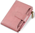 Small Wallet Women RFID Blocking Soft Leather Bifold Compact Card Holder Wallet for Women with Zipper Coin Pocket 4 ID Window by Airkit