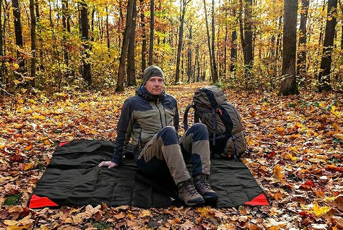 Orga'Neat Pocket Picnic Blanket, Compact Lightweight Tarp for Camping | Foldable, Easy to Carry, Water Resistant Sandproof Washable Quick Dry Mat for Beach, Festival, Travel, Outdoor Recreation - Image 5