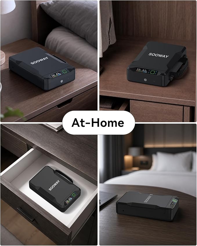 Gun Safe, Small Pistol Safe Biometric Gun Safe for Handgun, Portable Fingerprint Quick Access Gun Lock Box for Car Travel Nightstand Bedside - Image 10