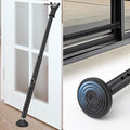 Door Security Bar, Heavy Duty Sliding Glass Door Security Bar for Front Door, 3-in-1 Adjustable Door Barricade from Inside, Door Stoppers with Lock Pin for Home Apartment Safety Protection, Black by YOHSUGODIRECT