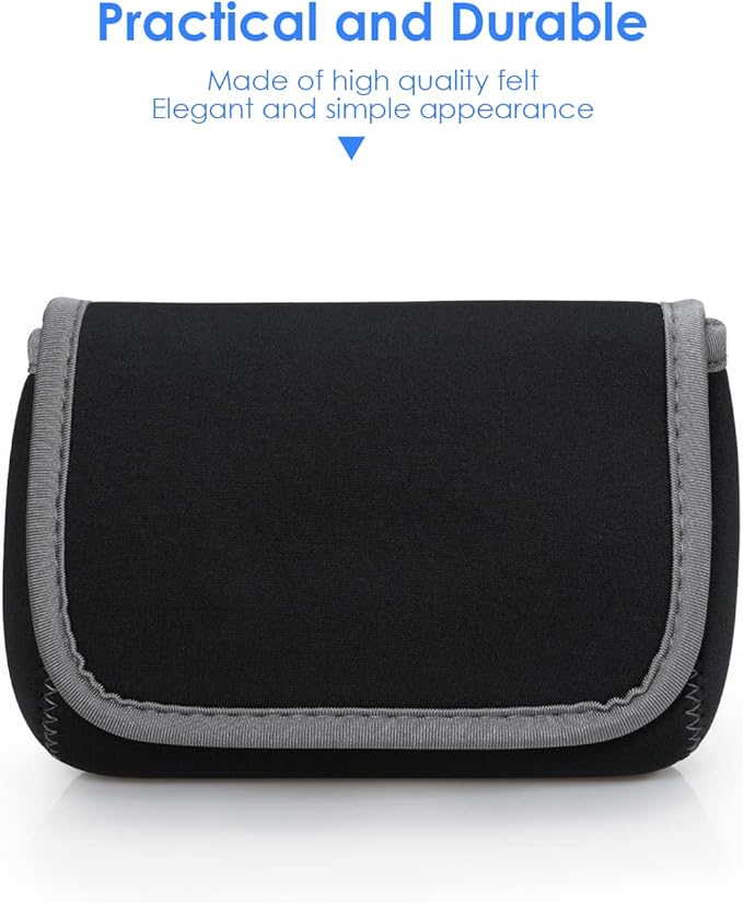 LENTION Medium Gray Travel Electronic Organizer Pouch with Hook-and-Loop | Compact Tech Storage Fits Adapter, Mice, Charger, Power Bank & Cable to Keep Daily Travel Accessories Neatly Sorted - Image 3