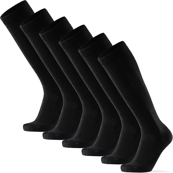 DANISH ENDURANCE Light Compression Socks, 14-18 mmHg, 1 & 3-Pack | Light Compression Socks, Organic Cotton Blend, 14-18 mmHg Graduated Support for Work, Travel & Everyday Comfort, Unisex by DANISHENDURANCE