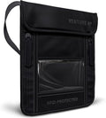 VENTURE 4TH Travel Neck Wallet, RFID Blocking Passport Holder - Sleek Black by VENTURE4TH