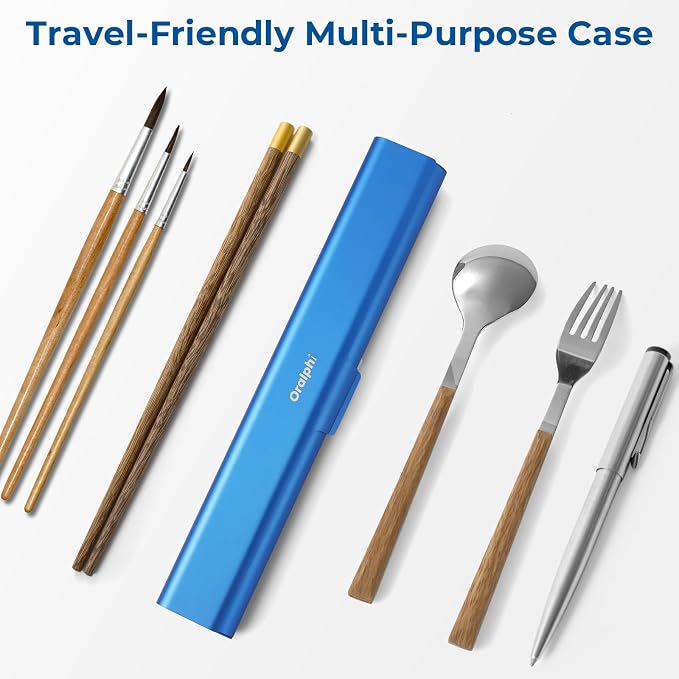 Aluminum Toothbrush Travel Case, Portable Travel Toothbrush Holder, Durable Manual Toothbrush Box Container for Traveling, Bathroom, Camping, Business Trip-Blue - Image 6