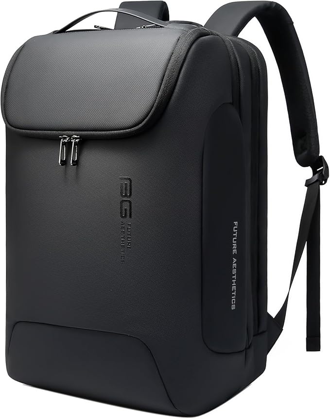 BANGE Men's Laptop Backpack for 17.3Inch Notebook,Waterproof Fashion Travel Backpacks,High Tech Backpack with Water Bottle, Work Business Backpacks for Men and Women by BANGE