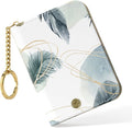 Credit Card Holder, Small RFID Card Wallet for Women, Slim Leather Wallet | Leather Card Holder Wallet, Credit Card Wallet Organizer, Business Card Case with Zipper & Keychain, 12-Slot Compartment by Nipichsha
