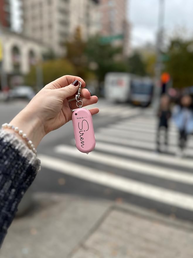 Knockout Siren - Marble - Personal Security Alarm Keychain - Rechargeable - Easy to Use - Super Loud - 130 DB - LED Flashlight - Emergency Safety Alarm for Women, Men, Children, Elderly - TSA Approved - Image 6