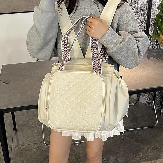 Travel Duffel Bag Weekender Bags for Women, Expandable Tote Handbag Diaper Bag Backpack Shoulder Bag for Car Work Daily - Image 3