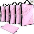 6 Pcs Set ompression Packing Cubes, Expandable Large Packing Cubes for Suitcases and Backpack, Compression Suitcase Organizers with Shoe Bag for Travel by Unknown