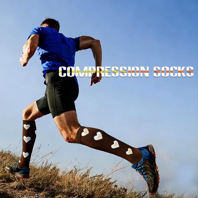 Sooverki Compression Socks for Women and Men Circulation (3/4 Pairs) is Best Support for Running Athletic Cycling Hiking - Image 5