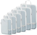 Percover Compression Packing Cubes for Travel, 6-Piece Structured Compression Organizer Set for Organized Packing & Carry-On Luggage, Slate Blue by Unknown
