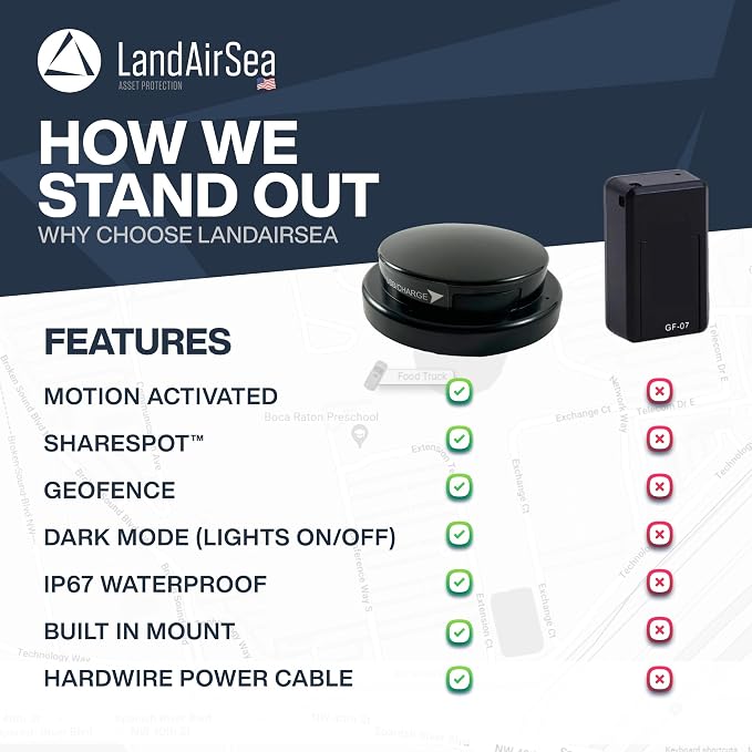 LandAirSea Overdrive Permanent GPS Tracker - Includes Waterproof Hardwire Kit and Permanent Mount. Perfect for Long-Term Tracking of Equipment, Vehicles, and More. Real-Time Global Tracking. - Image 5