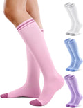 FITRELL 4 Pairs Compression Socks for Women & Men, 15-20mmHg Circulation Support for Athletic Travel Daily Wear by FITRELL