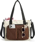 BAGSMART Tote Bag for Women, Puffy Laptop Work College Shoulder Handbag | 30oz or 40oz Tumbler Holder with Crossbody Strap, 13 inch or 15.6 inch Laptop Sleeve, Water Resistant Puffer Teacher Tote Bag by BAGSMART