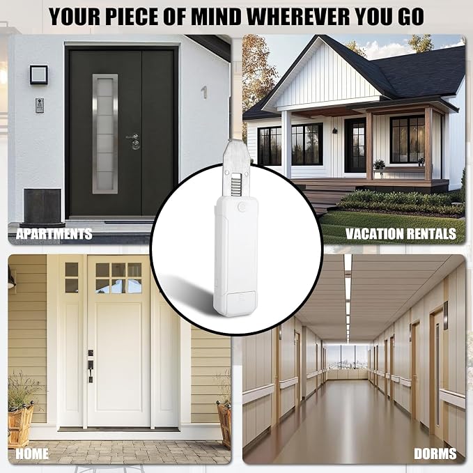Portable Door Lock for Travel Security Blocklock Hotel Door Locks Extension | Anti-Theft Tough Durable Home Apartment School Dormitories Private Rooms Bathrooms Bedrooms - Image 7