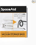 SpaceAid Vacuum Storage Bags, Space Saver Sealer Compression Bags for Comforters, Blankets, Pillows, Bedding, Clothes (Small 3 Pack) by SpaceAid