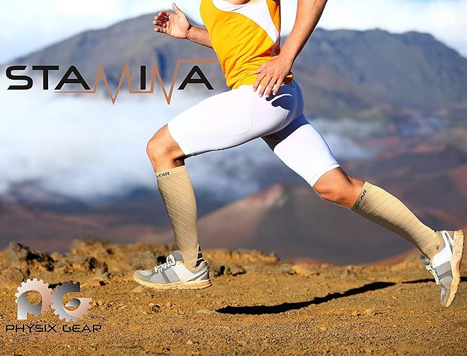 Physix Gear Compression Socks 20-30 mmHg - Men & Women - Running, Nurses, Shin Splints, Flight, Travel - Image 3