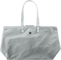 Bobbi Tote | 48L | TOTE-257 Silver | Foldable/Packable Carry-On Personal Item, Trolley Sleeve, Sturdy Water-Resistant Nylon, Fits Under Airline Seat, TSA Friendly by MerzonTravel