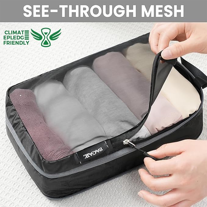 BAGAIL 6 Set Ultralight Compression Packing Cubes Packing Organizer for Travel Accessories Luggage Suitcase Backpack - Image 3