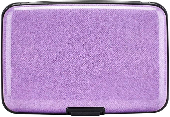 RFID Blocking Credit Card Protector Case Holder Wallet for Men Women | RFID Blocking Credit Card Protector Aluminum ID Case Hard Shell Business Card Holders Metal Wallet for Men or Women by ELFISH
