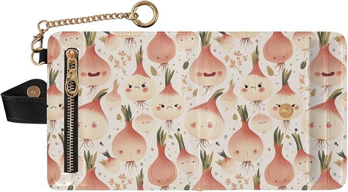 Cartoon Cute Onion Women's Wallets RFID Blocking,Credit Card Holder Bifold Wallet,Slim Card Cases,PU Leather Travel Wallet for men Girls - Image 2