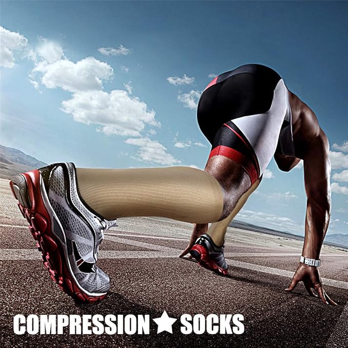CHARMKING Compression Socks for Women & Men, 4 Pairs, Travel Nurse Athlete | Graduated 10-15mmHg compression, soft stretch fabric, boost blood circulation, relieve leg swelling, ideal for travel, nurses - Image 3