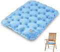 Inflatable Seat Cushion, Chair Cushions, Lightweight Air Sitting Pad, Portable Chair Pads for Indoor Dining Room Kitchen Chairs Office Airplane Car, Floor Cushion for Home(Blue) by YEEKORO