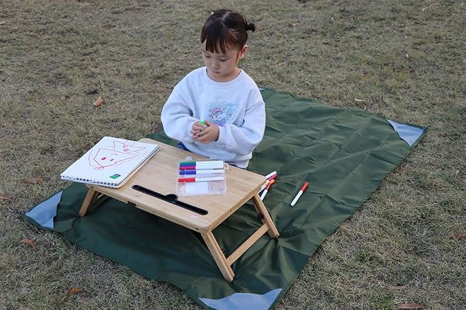 Orga'Neat Pocket Picnic Blanket, Compact Lightweight Tarp for Camping | Foldable, Easy to Carry, Water Resistant Sandproof Washable Quick Dry Mat for Beach, Festival, Travel, Outdoor Recreation - Image 5