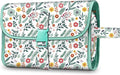 FINTIE Portable Toiletry Cosmetic Travel Bag Hanging Makeup Organizer | Large Water Resistant Storage Pouch Case, For Women Girls, Spring by Fintie