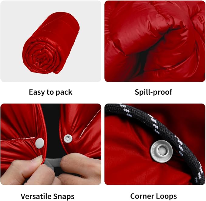 Camping Blanket, Puffy Blanket Lightweight Windproof Water Resistant for Outdoors,Hiking, Backpacking,Beach,Car,Picnic,Stadium - Image 4