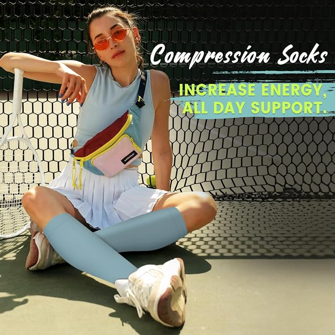 Copper Compression Socks 15-20 mmHg for Men & Women 8 Pairs – Circulation Support for Nurses, Travel, Running, Hiking, Soccer - Image 2