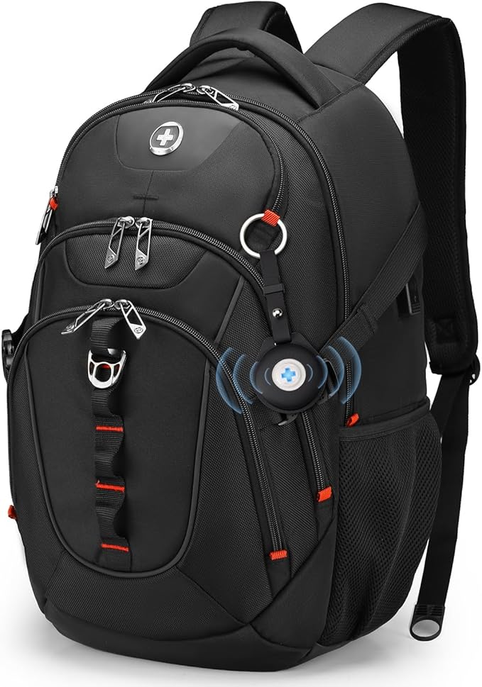 Swissdigital Laptop Backpack with USB Charging Port, Travel Backpack Fits 15.6 inches Computer, 31L Backpack for Men | SD8039508F-01 by SwissdigitalDesign